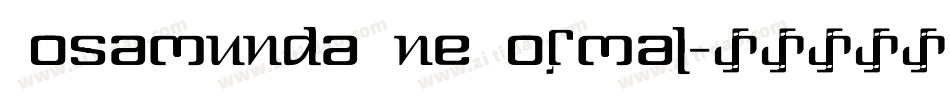 Rosamunda One Normal字体转换